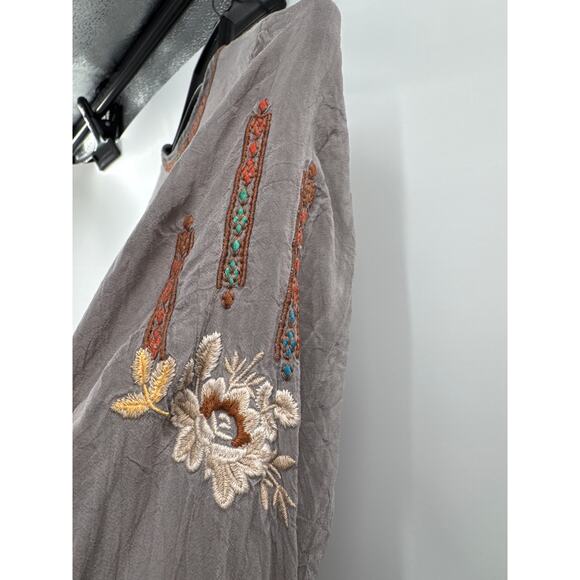 Johnny Was collection carnation blouse top brown size Small - Picture 6 of 10